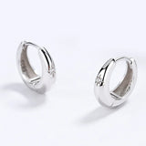 TrustDavis Real 925 Sterling Silver 2022 Fashion Water Drop CZ Hoop Earrings For Women Wedding  Birthday Jewelry Gift DG0041