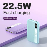 10000mAh Phone Power Bank 22.5W Lightweight Mini Power Bank Portable Super Fast Charging Powerbanks for Mobile Phones