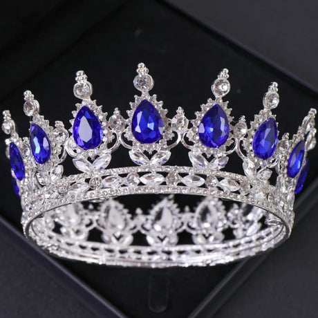 Luxury Crystal Crown Tiara For Women Bride Rhinestone Prom Diadem Tiaras And Crowns Bridal Wedding Hair Accessories Jewelry Crow