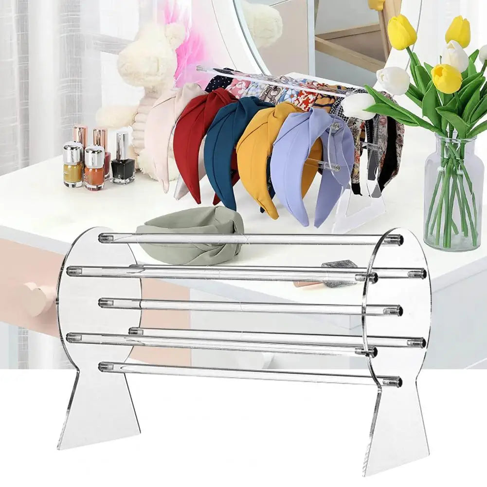 Multifunctional Headband Holder Clear Jewelry Organizer Perfect Headband Display Organizer for Teen Girl Women Gifts