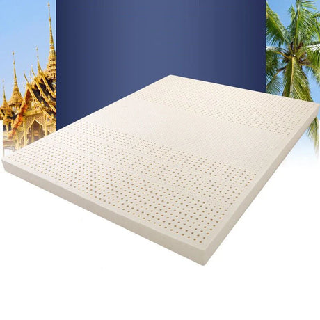 100% Thailand natural latex mattress with cover natural rubber pure mattress 1.5m/1.8m bed thickened home dormitory cushion mats