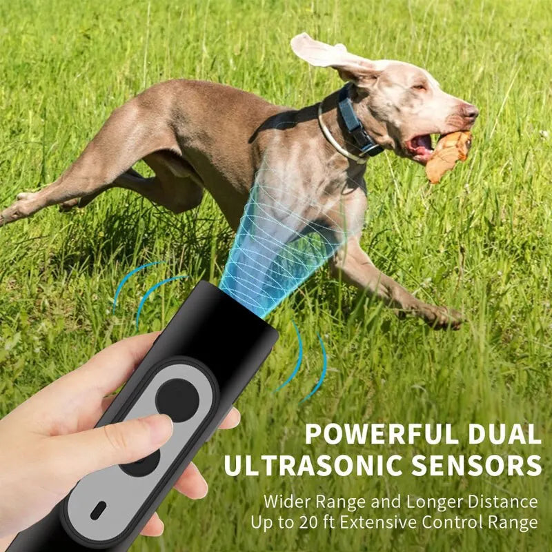 Handheld Bark Deterrent Anti-Barking Tool Ultrasonic Pet Repeller Dog Training Device