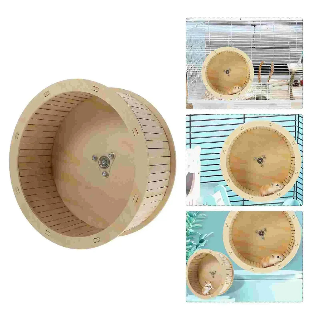 Race Exercise Spinners Furniture Mice Pet Gerbil Silence Running Rollers Hamster Wheel Track Toy Hamsters Wood