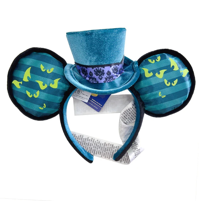 2023 Original Disney Mickey Ears Headband Princess Tinker Bell Cosplay Hairband Festival Party Adult/Kids Hair Accessory