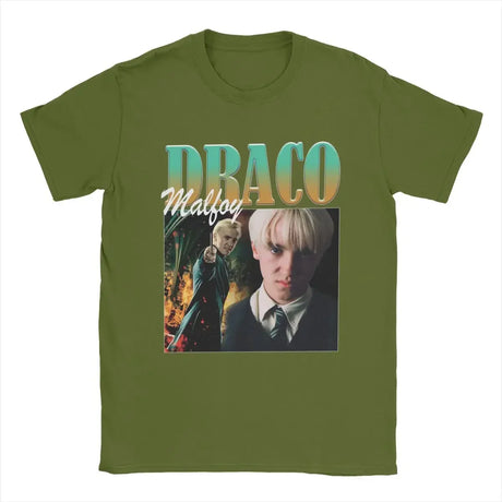 Draco Malfoy Men T Shirt Awesome Tees Short Sleeve O Neck T-Shirt 100% Cotton Gift Idea Tops