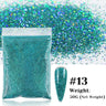 50g Holographic Glitter Powder Resin Art Glitter Laser  Nail Glitter Flakes Hexagon Shape Sparkly Sequins Resin DIY Accessories