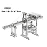 3D Metal Puzzles DIY Assembly Model Engineering Vehicle Long Nose Truck Loader Crane Mixer Car Educational Toys for Children