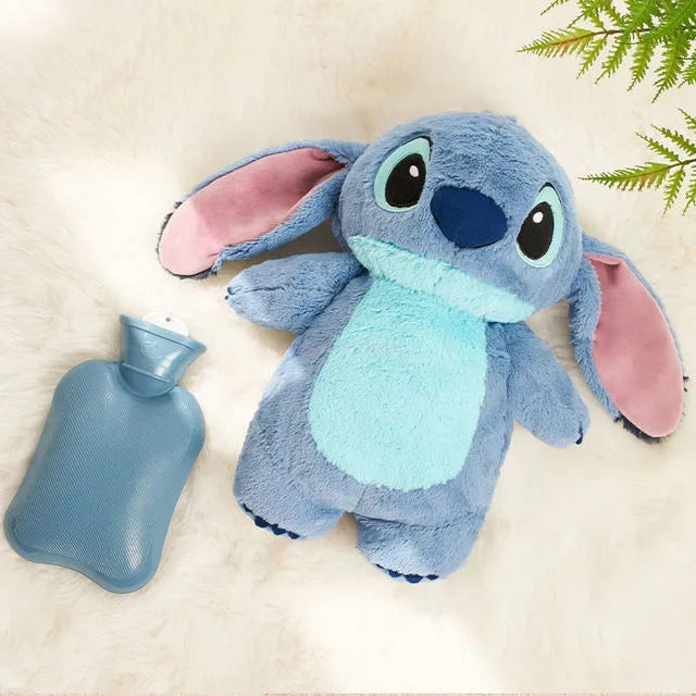 Disney Stitch Anime Winter Extra Large Plush Hot Water Bottle Women's Home Water Filling Hand Warmer Holiday Gift For Girlfriend