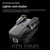 E88 Pro Drone 10K Camera Ultra HD Dual Foldable RC Quadcopter Altitude Hold Visual Positioning Auto Return RC Drone Toy