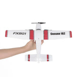 Fx801 Remote Control Aircraft Cessna 182 Fixed-Wing Remote Control Foam Aircraft Model RC Airplane Toys Glider Practice RTF