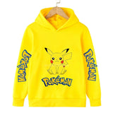 Pokemon Children Costume Spring Boy Hoodie Kids Clothes Funny Pikachu Pokemons Hoodies for Teen Girls 2-12y Baby Boys Sweatshirt