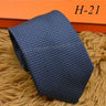 2024 new H Family 100% Silk Tie Creative Stripe Gift for Work Wedding 8cm Suit Accessories necktie  bowties  collared shirt