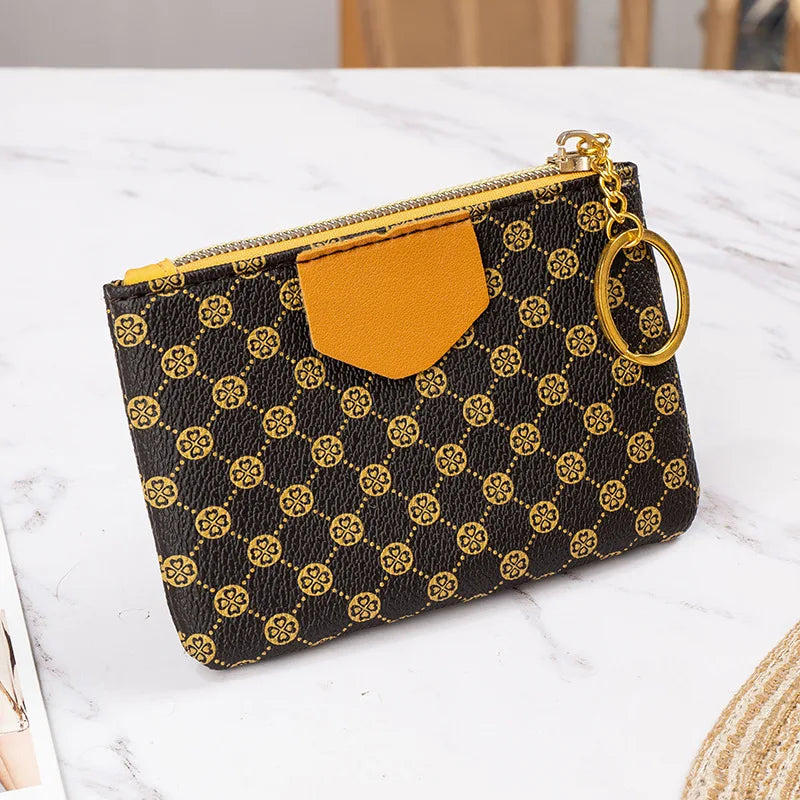 Customized New Product Mini Women's Coin Purse Short Storage Short Zipper Small Coin Card Holder Factory Direct Sales