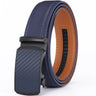 Luxury Belts for Men Cow Genuine Leather Male Belt Strap Automatic Buckle Newest Fashion Designer Brands Men Belt Blue Big Size