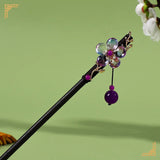 Chinese Hanfu Hair Stick Forks For Women Flower Tassel Hairpin Chopsticks Fairy Pearl Crystal Headpiece Girls Party Hair Jewelry