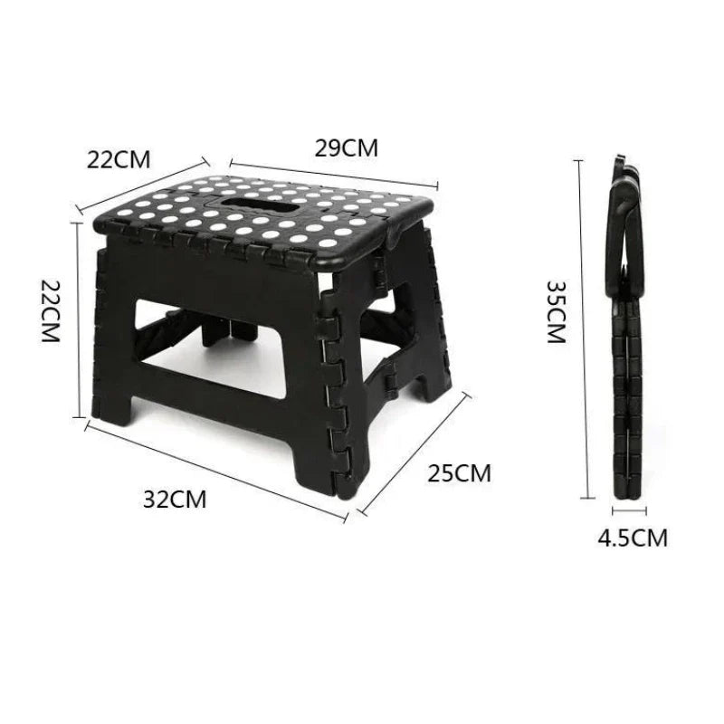 Folding Stool Thickened Plastic Folding Stool Lightweight handheld portable small stool Household adult children outdoor mat