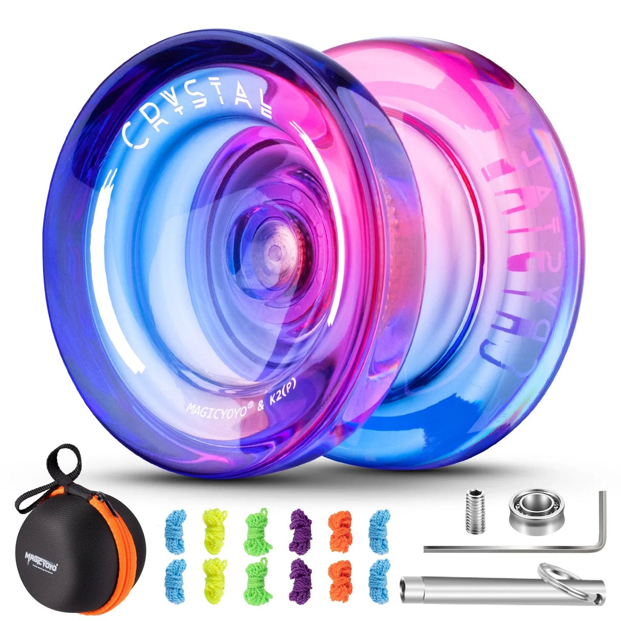 MAGICYOYO Plastic Dual Funtion Yo-yo K2 Crsytal Gradient Yoyo