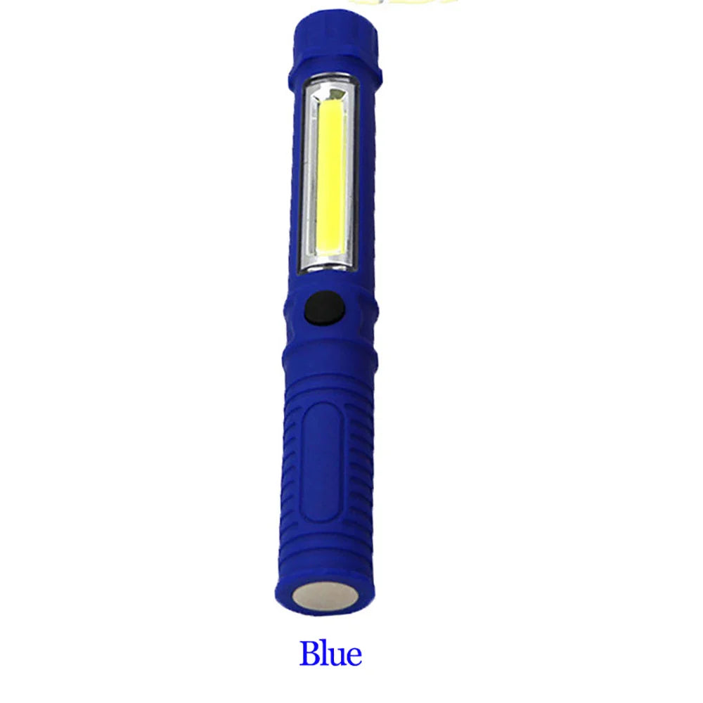 6000Lumens COB LED Work Flashlight Magnetic Base and Clip Multi-Function Pocket Pen Light Inspection Work Light Car Repair Tool