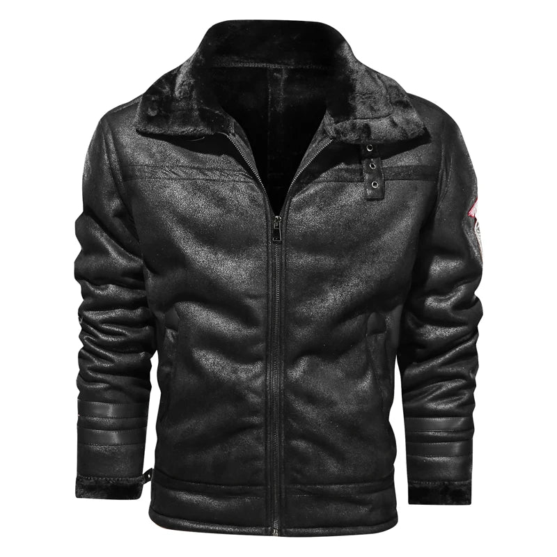 high quality Leather jackets business 2024 Slim Genuine Leather Bomber Jacket Men Real Leather Flights Jacket Black Pilot Coats