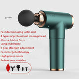 10head Lcd High Frequency Fascia Gun Massager With Portable Bag Therapy Gun For Fitness Massage Gun Muscle Relax Body Relaxation