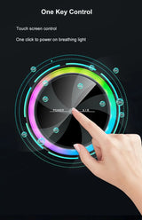 Negative Ion Air Purifier HEPA Filter Small Removal Air Freshener Usb Electrical Appliances with Led lights for Cars Home