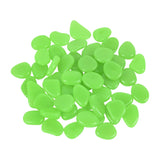 50Pcs 2cm Luminous Stones Garden Pebbles Glow In The Dark Garden Outdoor Sidewalk Rocks Decoration Aquarium Glowing Stone