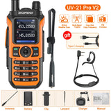 Baofeng UV-21 PRO V2 Walkie Talkie Wireless Copy Frequency 16 KM Long Range TYPE-C Two Way Radio Ham CB Radio UV-5R UV-17