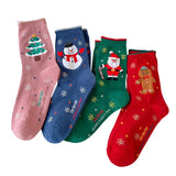 4 Pairs/Lot Children Girls Socks Christmas Socks For Kids Cotton 2-12Years Comfortable Toddler Leg Warmers Boys Long Socks