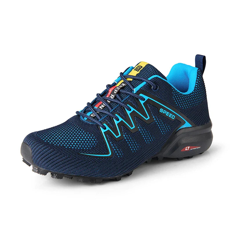 New Hiking Shoes for Men Wear-resistant Outdoor Men's Travel Sports Shoes Lace-Up Jogging Training Climbing Trekking Sneakers