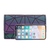 bao bag Purse Geometric Wallet women's Long Clutch s Money Bag Three Folds Ladies Card Holder carteira portfel