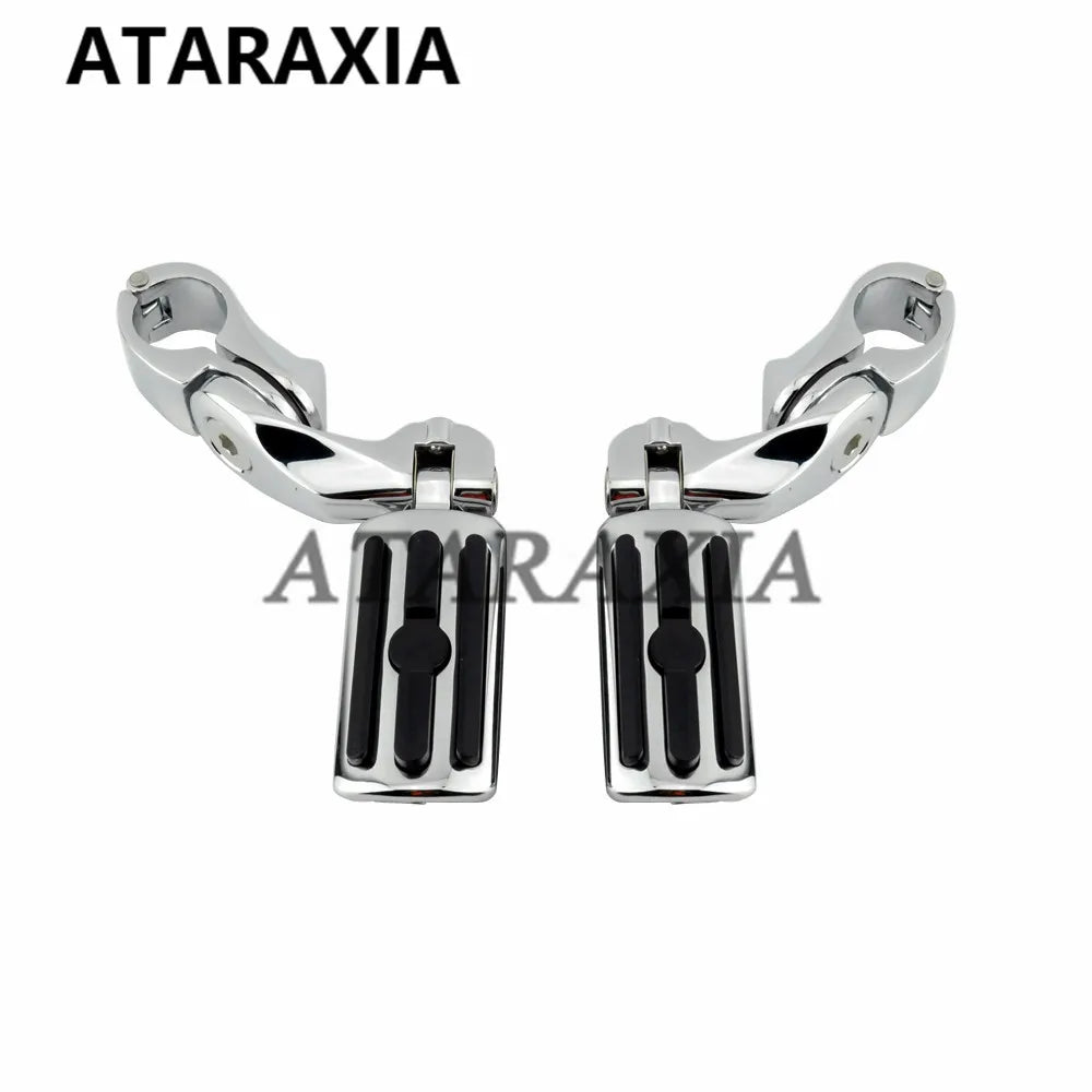 32mm 1-1/4" Motorcycle Foot Pegs Highway Pedals Footrest For Harley Touring Road Electra Street Glide King XL 883 1200