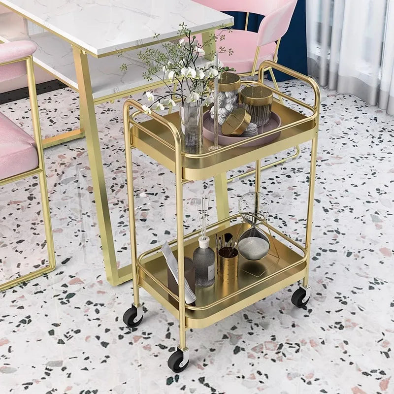 Rolling Cart Organizer Trolley Kitchen Shopping Beach Basket Utility Trolley Storage Bar Tables Archivadores Restaurant Furiture