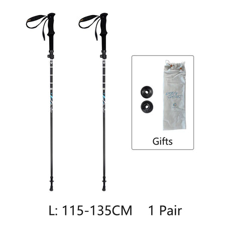 HEALING Ultra Light 115G Trekking Pole Carbon Folding Hiking Stick Collapsible Hiking Poles Trekking Stick Walking Poles Walk