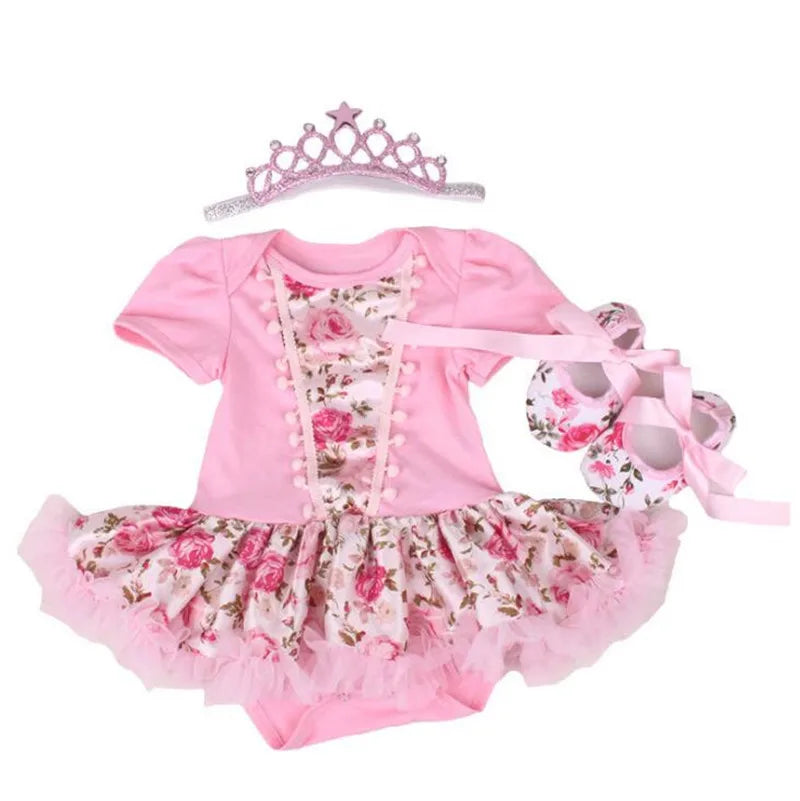 Baby girl Clothes elsa anna costume for Baby Infant Birthday Party Dress Tutus Newborn Jumpsuit Bebe Romper Little Girl Clothes