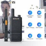 15mm Ultra-thin Mini Walkie Talkie Retevis RT622P Type C Charge VOX Walkie-talkies PMR446 Profesional Portable Two-way Radio ht