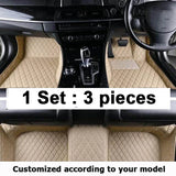 Custom Made Leather Car Floor Mats For Toyota Land Cruiser Prado 120 2003 2004 2005 2006 2008 Carpets Rugs Foot Pads Accessories