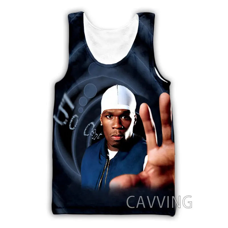 New Fashion Women/Men's 3D Print Rapper 50 Cent Tank Tops Harajuku  Vest  Summer Undershirt Shirts Streetwear  H01