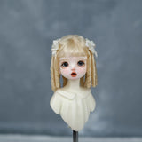 1/6BJD Wig Bangs Ponytail Curly Soft Mohair Wig Braids Suitable for 30cm DD SD Doll Wig Toy Accessories 6-7 Inches Hair