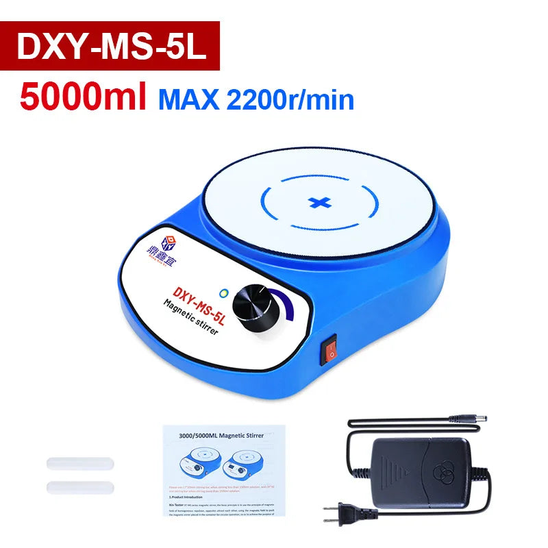 DXY LCD Digital Laboratory Magnetic Stirrer with two Stir Bar Home Mini Drink Sauces Coffee Mixer 3000/5000ml Vortex Equipment