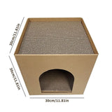 Cat Cardboard Box Wear-resistant Kitten Puppy Exercising Grinding Nail Scraper Mat Pet Accessories