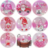 8Pcs DIY Diamonds Painting Coaster Animal Flower Non-slip Anime Art Mosaic Cup Cushion with Rack Rhinestones Paintings Decor