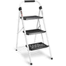 3 Step Ladder,Folding Step Stool for Adults with Handle, Lightweight Stepstool Perfect for Kitchen Household