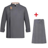 Newest Solid Mens Chef Jacket Short Long Sleeve Chef Coat Restaurant Bakery Catering Work Wear Coat Women Kitchen Cook Clothing