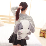 Cute Furry Rabbit Plush Doll Backpack Stuffed Kids Animal Backpack Lolita Rabbit Plush Doll Bag Long Ear Bunny Plushie s