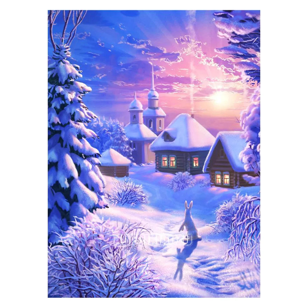 Diamond Painting Christmas Snowman Cross Stitch New Arrival 5D DIY Diamond Embroidery Mosaic Cartoon Craft Holiday Decorations