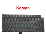 New A2442 A2485 Keyboard Macbook Pro 14" 16" M1 Pro/Max US UK French Germany Italy Korean Russian Replacement Keyboard 2021