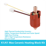 Creality K1 MAX Ceramic Heating Block Kit 300°C High Tem/Flow 600mm/s High-speed Printing 60W Heating for K1 / K1 MAX 3D Printer