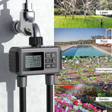 Large Screen Display Irrigation Controller Outdoor 2 Zone Programmable Garden Water Timer Automatic Irrigation System Controller