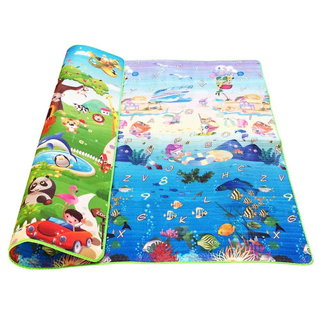 Baby Crawling Puzzle Play Mat Blue Ocean Playmat EVA Foam Kids Gift Toy Children Carpet Outdoor Play Soft Floor Gym Rug