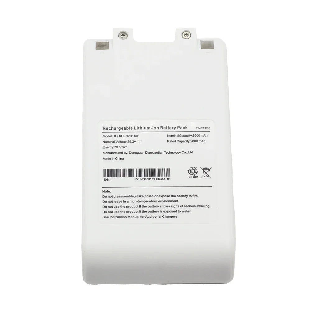 Replacement Battery DGDXT-7S1P-001 For MI Wireless Vacuum Cleaner G9 G10 Sweeping Mopping Machine Batteries 3000mAh